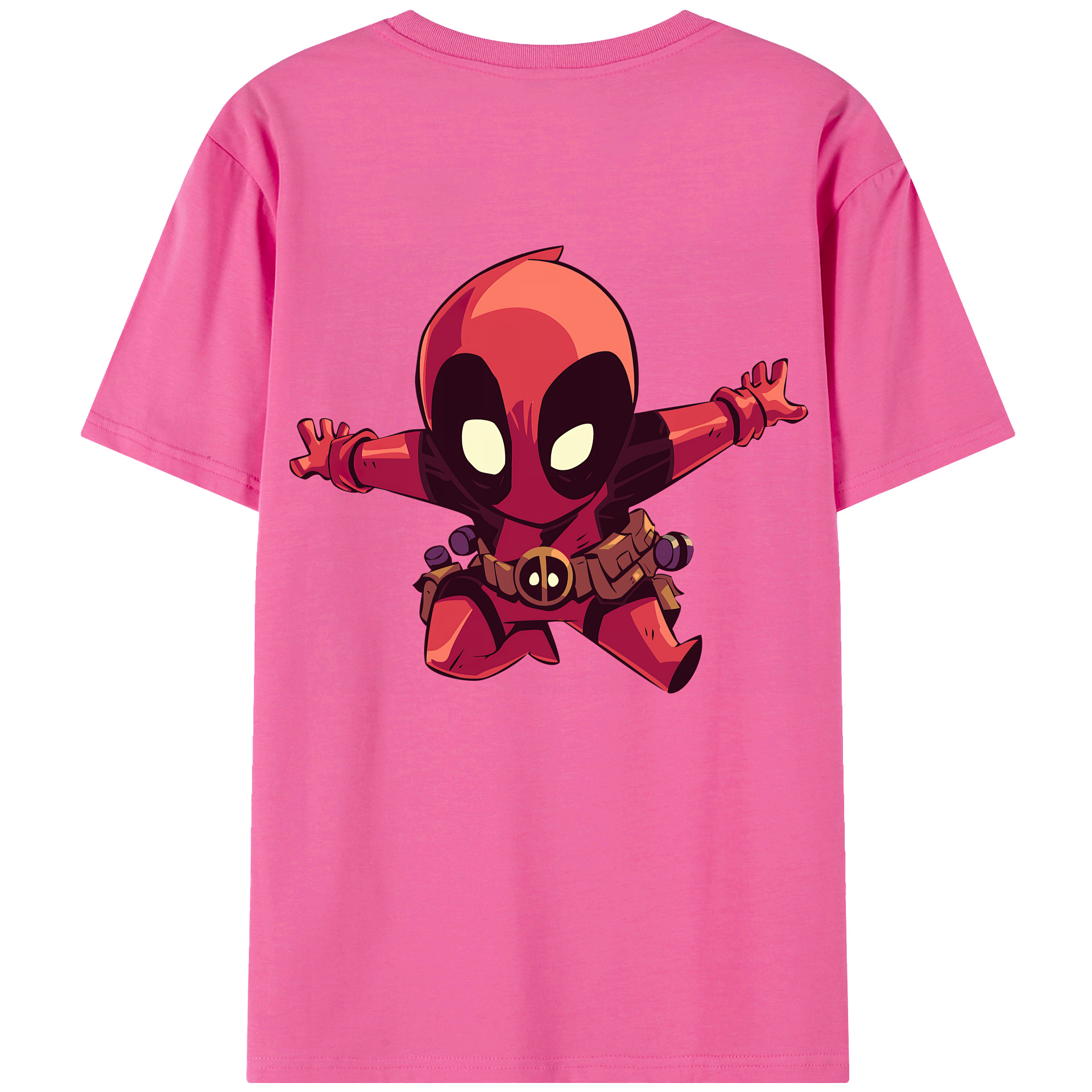 （画像用） Deadpool デッドプール レディース半袖Tシャツ(バックプリント)